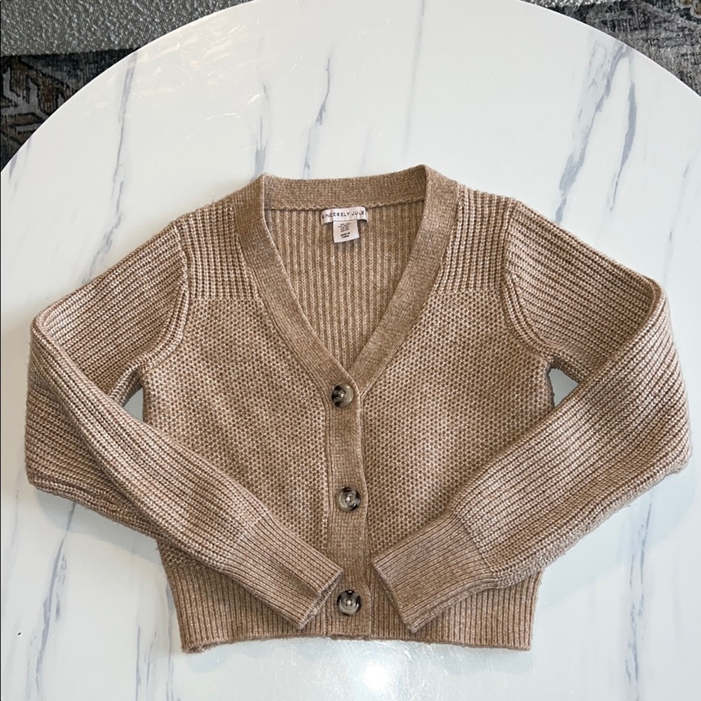 Tan Sweater Cardigan